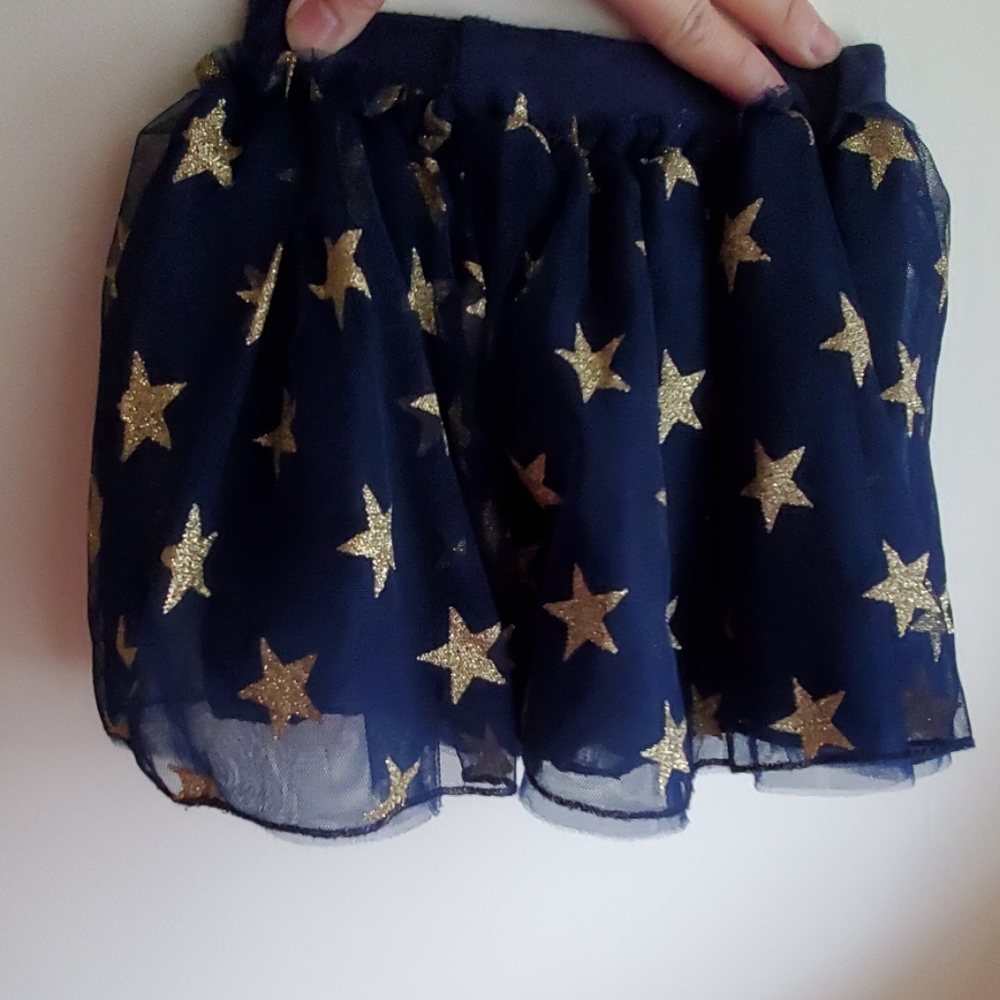 Blue and gold toddler tutu
